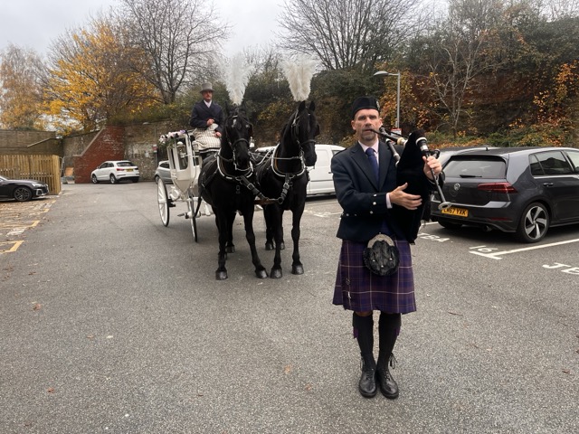 Bradford funeral bagpiper